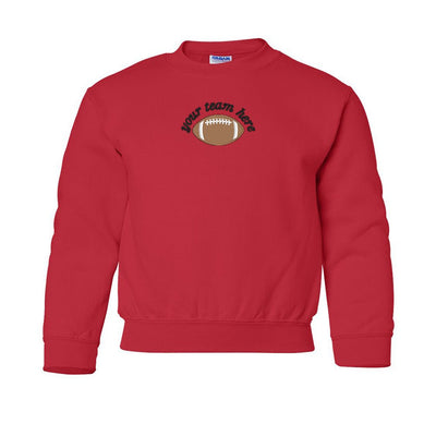 Kids Make It Yours™ Football Gameday Crewneck Sweatshirt - United Monograms