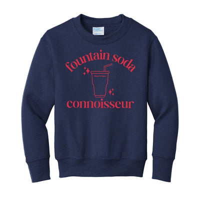Kids Make It Yours™ 'Fountain Soda Connoisseur' Crewneck Sweatshirt - United Monograms