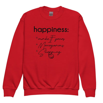 Kids Make It Yours™ 'Happiness Checklist' Crewneck Sweatshirt - United Monograms