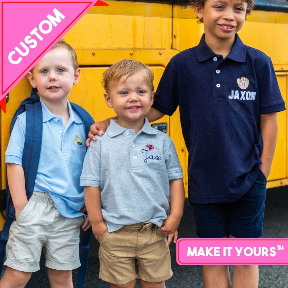 Kids Make It Yours™ Icon Polo - United Monograms