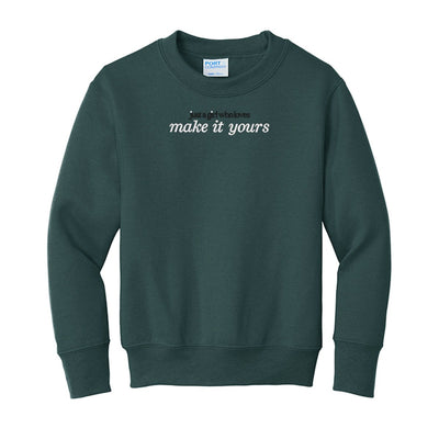 Kids Make It Yours™ 'Just A Girl Who Loves' Crewneck Sweatshirt - United Monograms