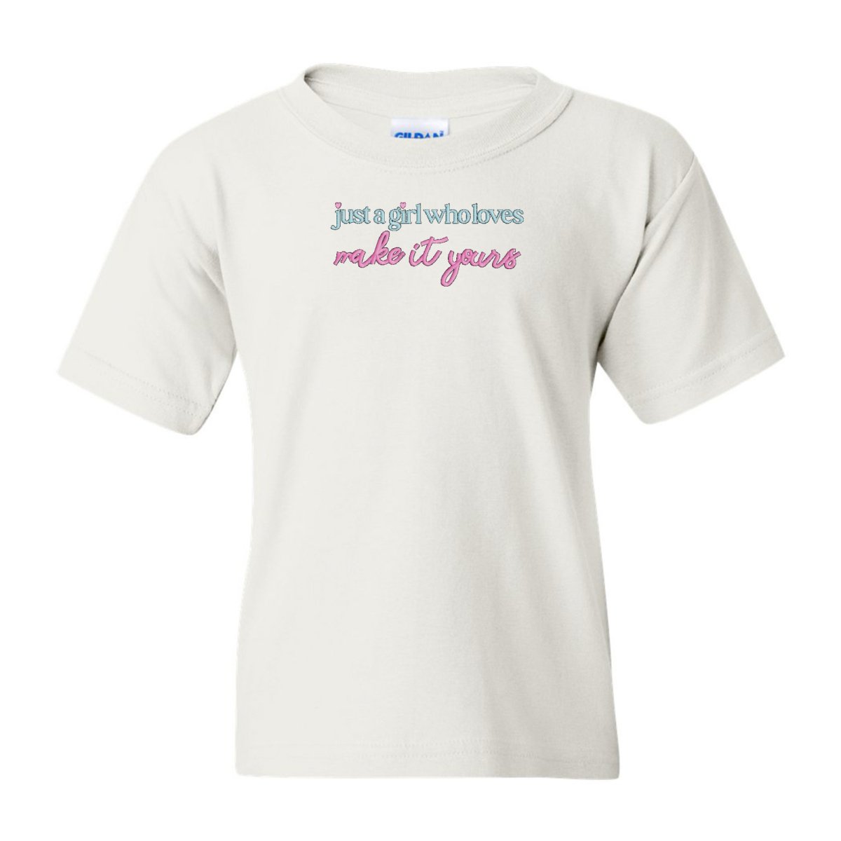 Kids Make It Yours™ 'Just A Girl Who Loves' T-Shirt - United Monograms