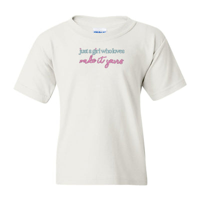 Kids Make It Yours™ 'Just A Girl Who Loves' T-Shirt - United Monograms