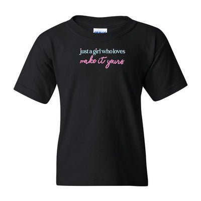 Kids Make It Yours™ 'Just A Girl Who Loves' T-Shirt - United Monograms
