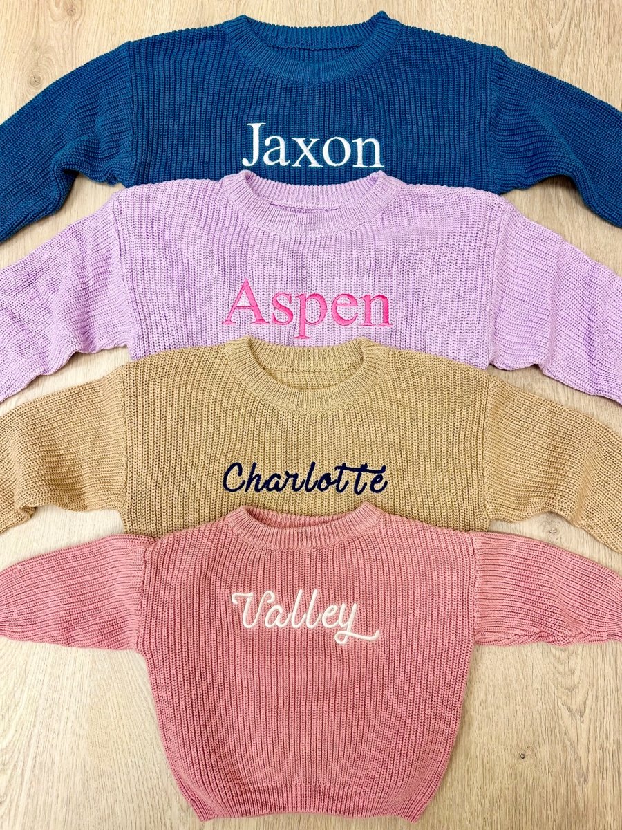 Kids Make It Yours™ Kiddo Knit Sweater - United Monograms