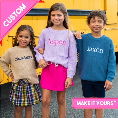 Kids Make It Yours™ Kiddo Knit Sweater - United Monograms