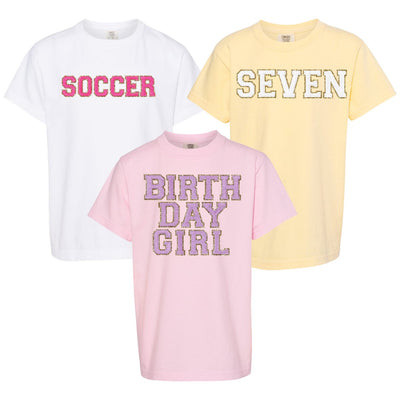 Kids Make It Yours™ Letter Patch T-Shirt - United Monograms