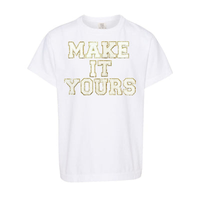 Kids Make It Yours™ Letter Patch T-Shirt - United Monograms