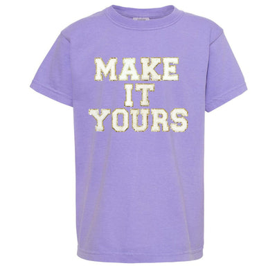 Kids Make It Yours™ Letter Patch T-Shirt - United Monograms