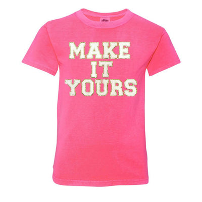 Kids Make It Yours™ Letter Patch T-Shirt - United Monograms