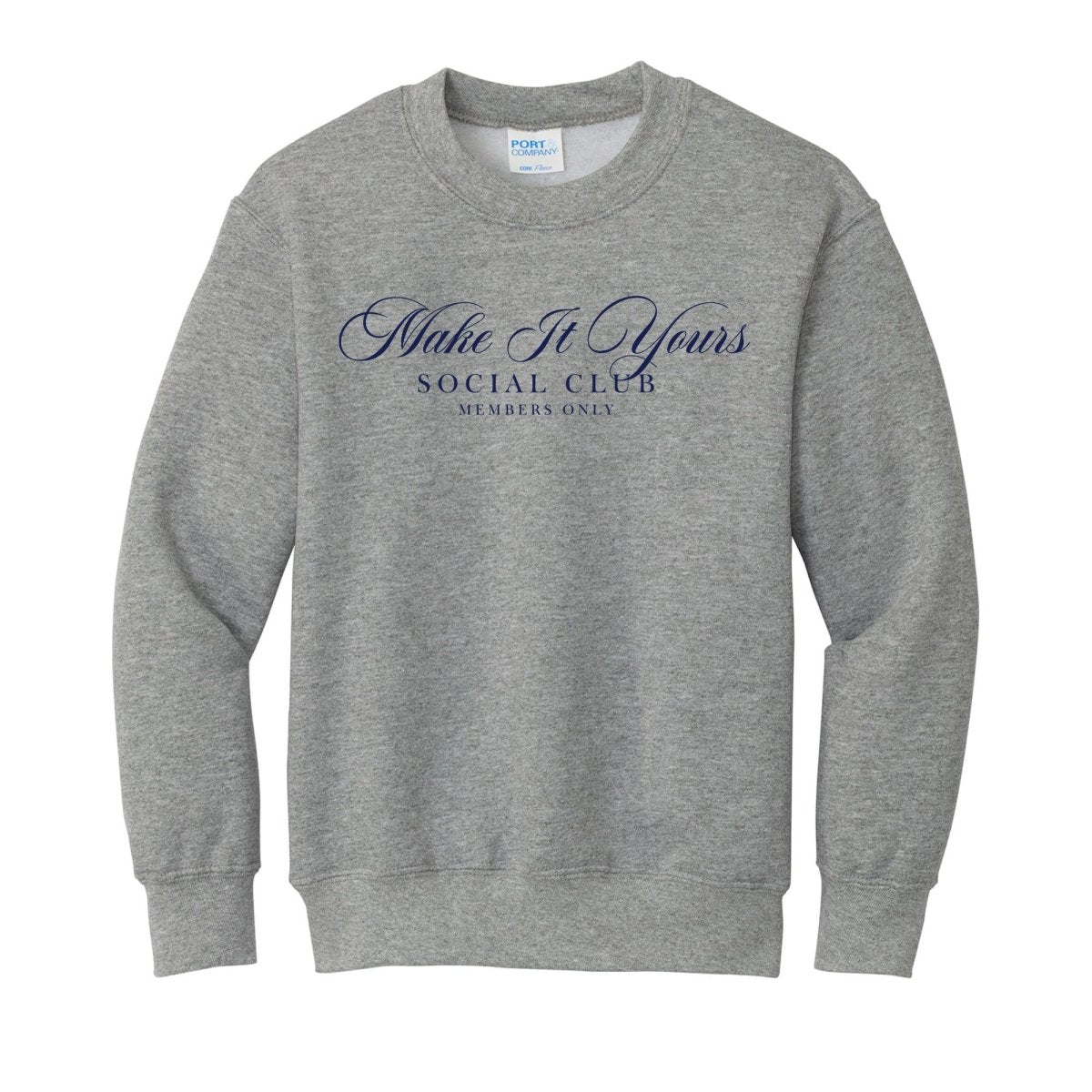Kids Make It Yours™ 'Social Club' Crewneck Sweatshirt - United Monograms