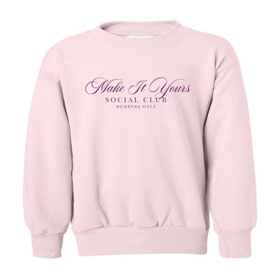 Kids Make It Yours™ 'Social Club' Crewneck Sweatshirt - United Monograms