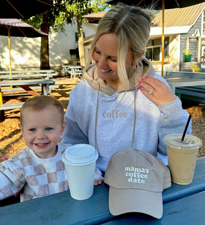 Kids 'Mama's Coffee Date' Baseball Hat - United Monograms