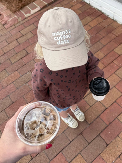 Kids 'Mama's Coffee Date' Baseball Hat - United Monograms