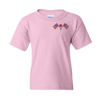 Kids Monogrammed American Flag T-Shirt - United Monograms