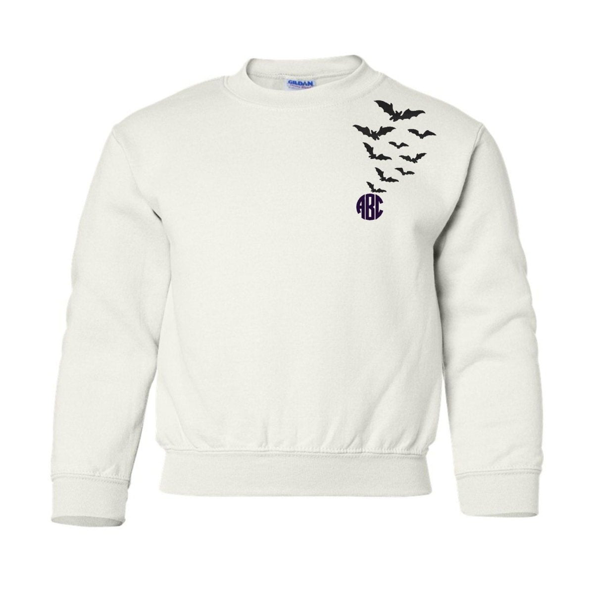 Kids Monogrammed 'Bats' Crewneck Sweatshirt - United Monograms