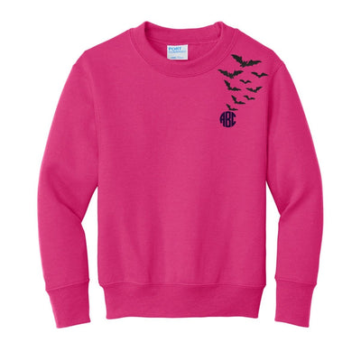 Kids Monogrammed 'Bats' Crewneck Sweatshirt - United Monograms