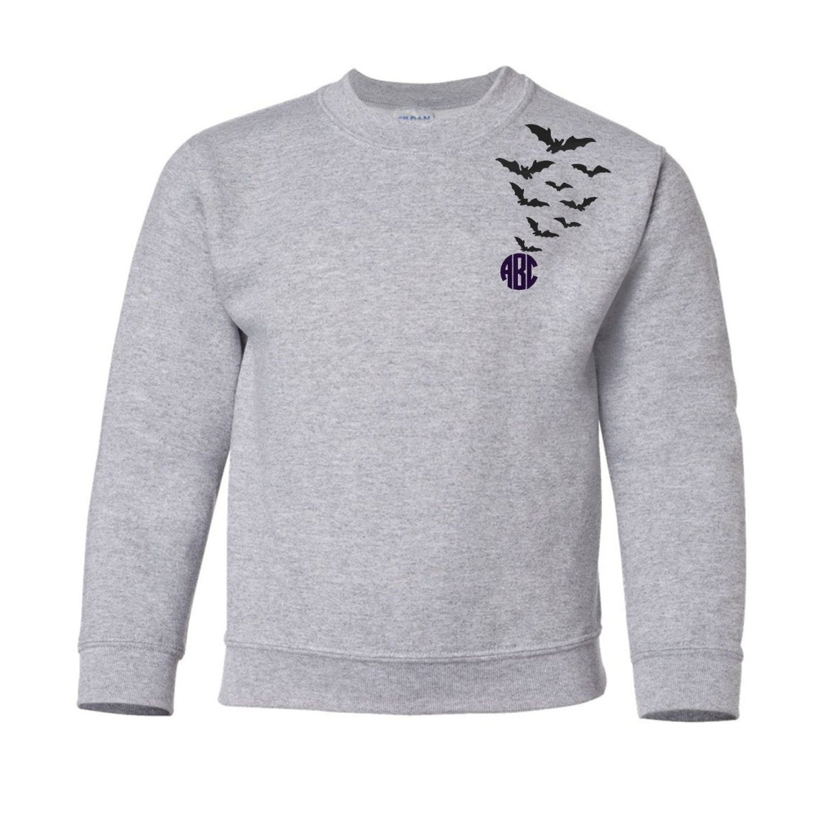 Kids Monogrammed 'Bats' Crewneck Sweatshirt - United Monograms