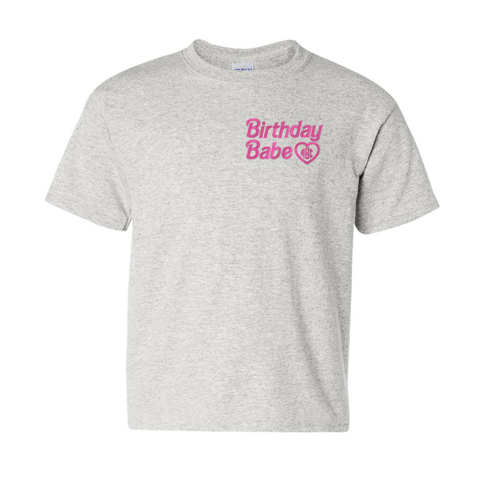 Kids Monogrammed Birthday Babe T-Shirt - United Monograms