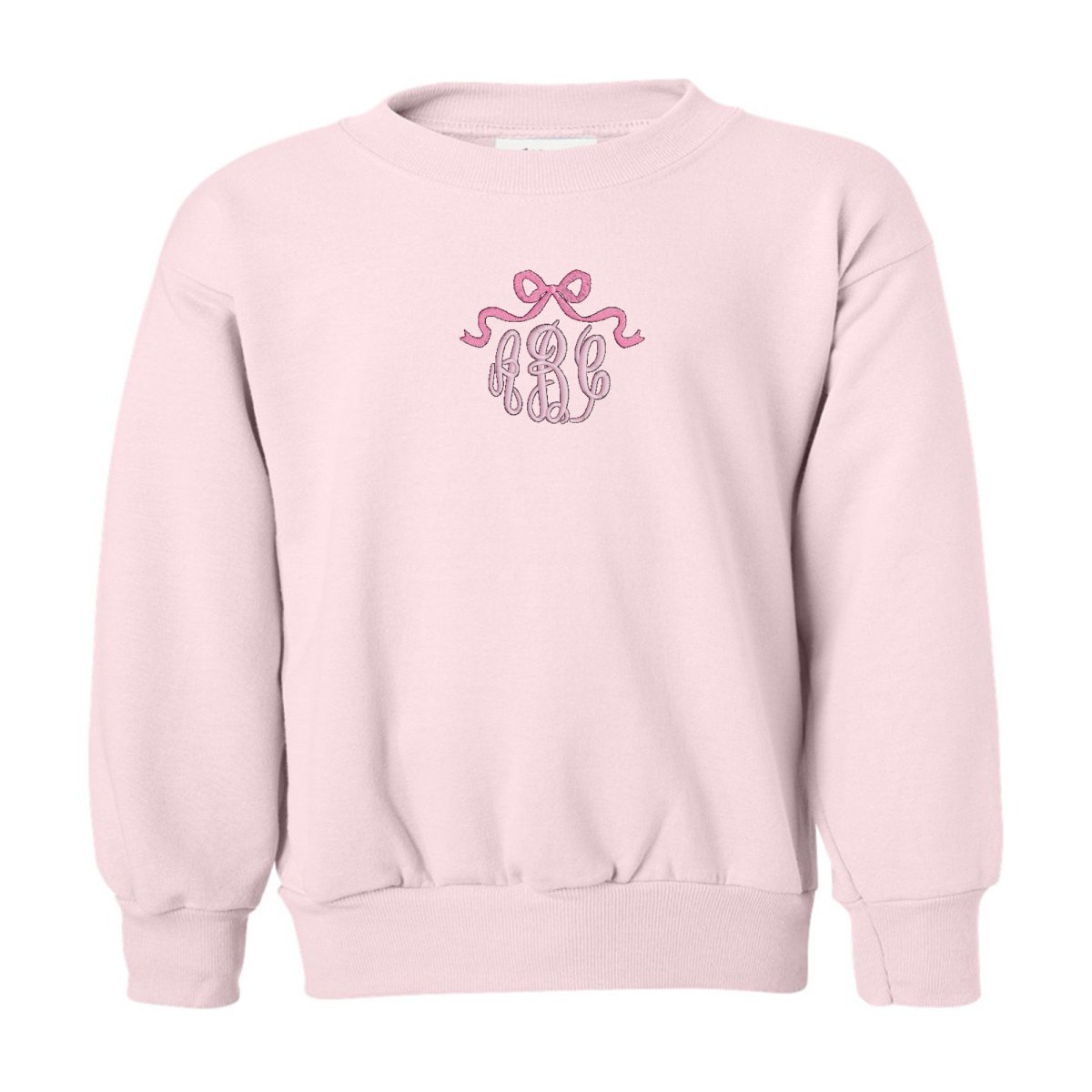 Kids Monogrammed 'Bow' Crewneck Sweatshirt - United Monograms