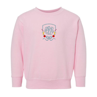 Kids Monogrammed 'Classroom Crest Royalty' Crewneck - United Monograms