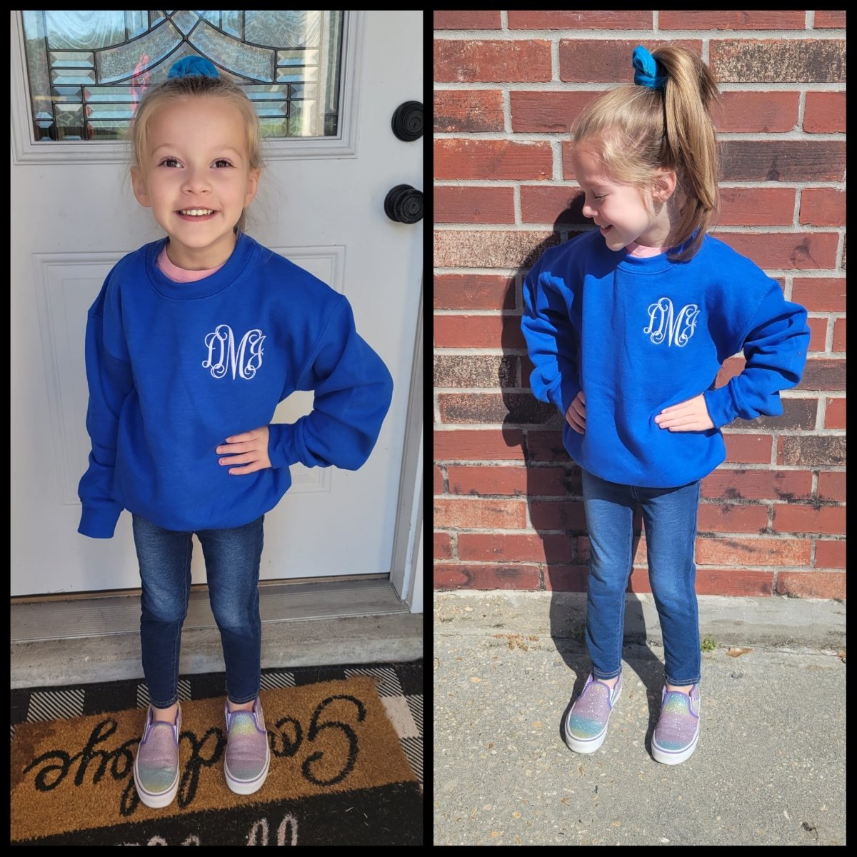 Kids Monogrammed Crewneck Sweatshirt - United Monograms