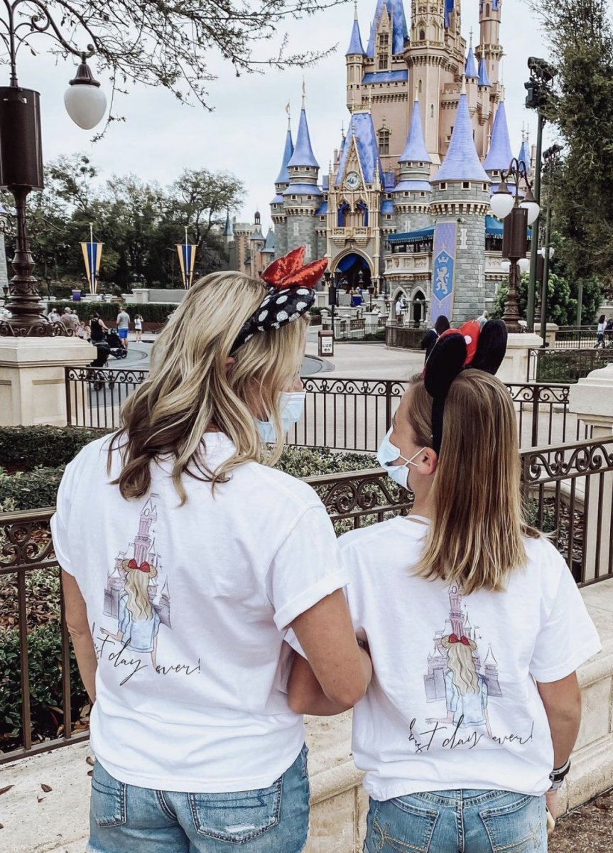 Kids Monogrammed 'Disney Best Day Ever' Front & Back T-Shirt - United Monograms