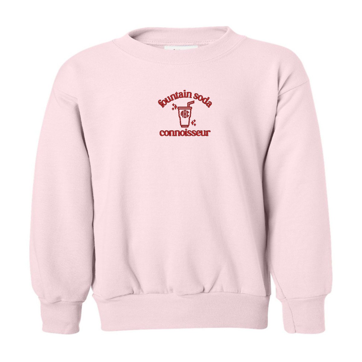Kids Monogrammed 'Fountain Soda Connoisseur' Crewneck Sweatshirt - United Monograms