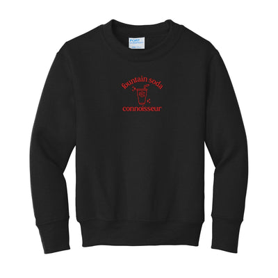 Kids Monogrammed 'Fountain Soda Connoisseur' Crewneck Sweatshirt - United Monograms