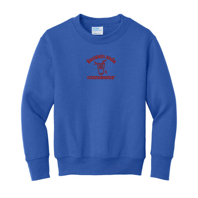 Kids Monogrammed 'Fountain Soda Connoisseur' Crewneck Sweatshirt - United Monograms