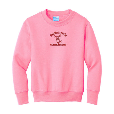 Kids Monogrammed 'Fountain Soda Connoisseur' Crewneck Sweatshirt - United Monograms