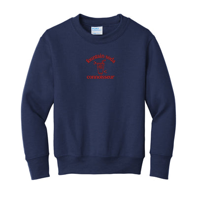 Kids Monogrammed 'Fountain Soda Connoisseur' Crewneck Sweatshirt - United Monograms