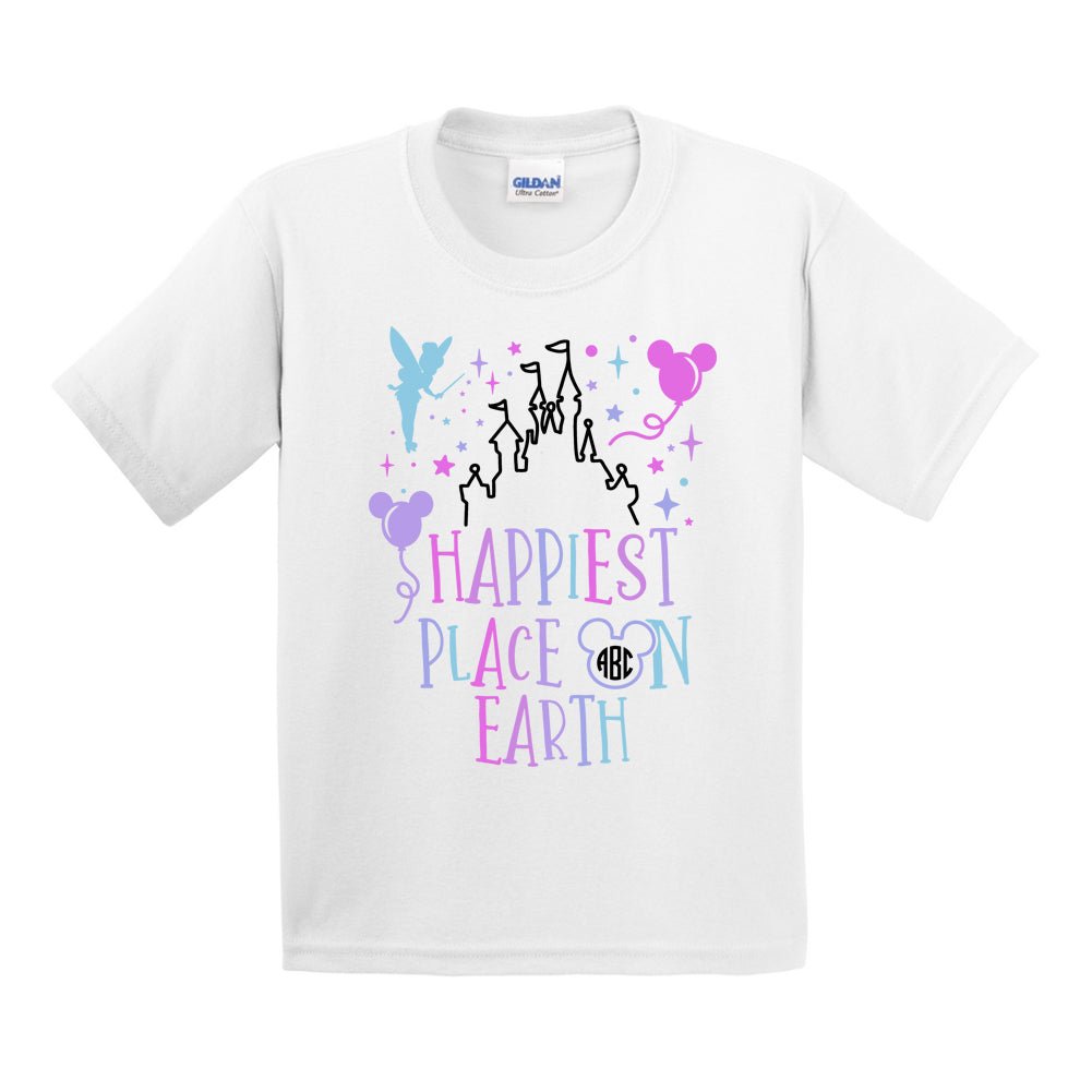 Kids Monogrammed 'Happiest Place on Earth' T-Shirt - United Monograms