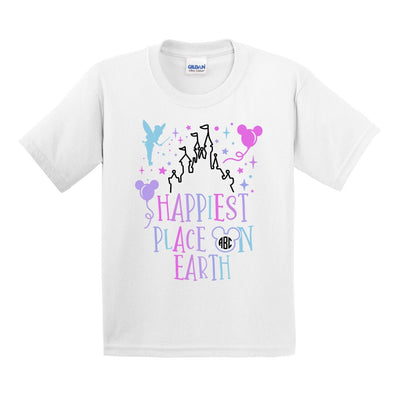 Kids Monogrammed 'Happiest Place on Earth' T-Shirt - United Monograms