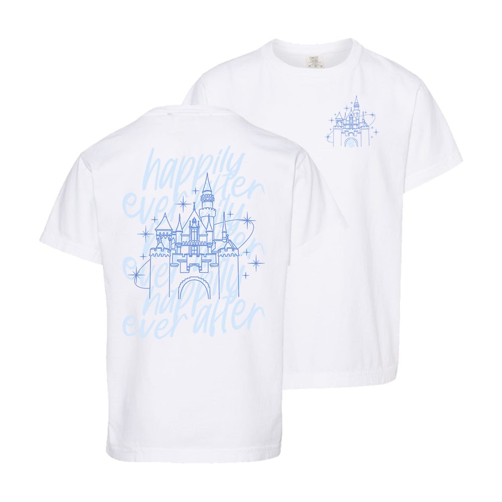 Kids Monogrammed 'Happily Ever After' Front & Back T-Shirt - United Monograms
