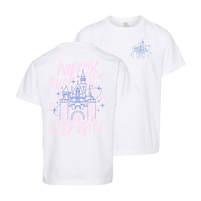 Kids Monogrammed 'Happily Ever After' Front & Back T-Shirt - United Monograms
