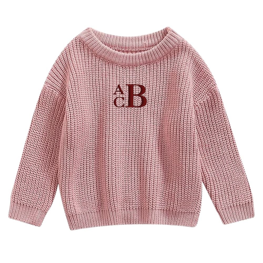 Kids Monogrammed Kiddo Knit Sweater - United Monograms
