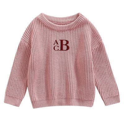Kids Monogrammed Kiddo Knit Sweater - United Monograms