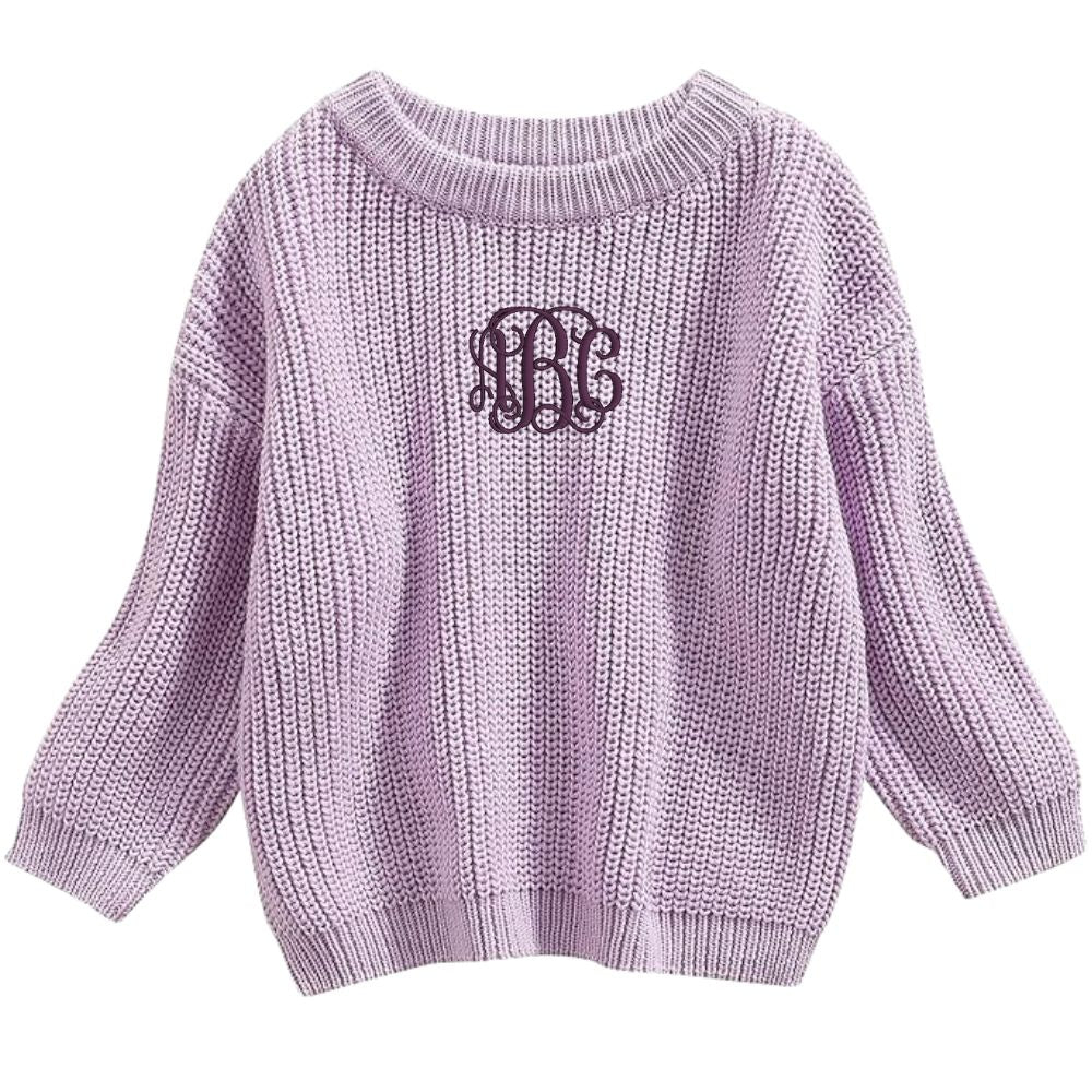 Kids Monogrammed Kiddo Knit Sweater - United Monograms