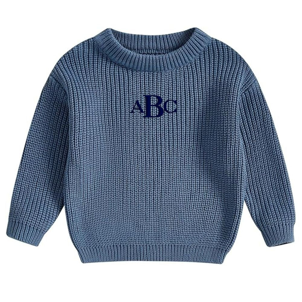 Kids Monogrammed Kiddo Knit Sweater - United Monograms