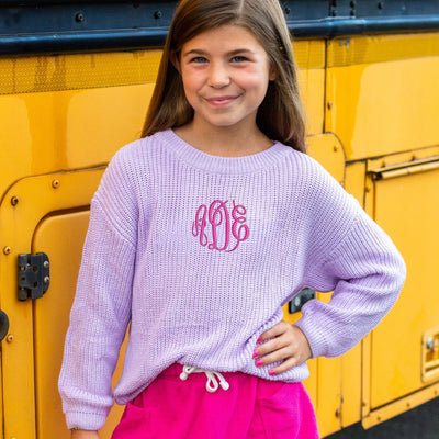 Kids Monogrammed Kiddo Knit Sweater - United Monograms