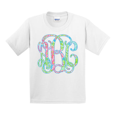 Kids Monogrammed Lilly Big Print T-Shirt - United Monograms