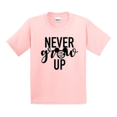Kids Monogrammed 'Never Grow Up' T-Shirt - United Monograms