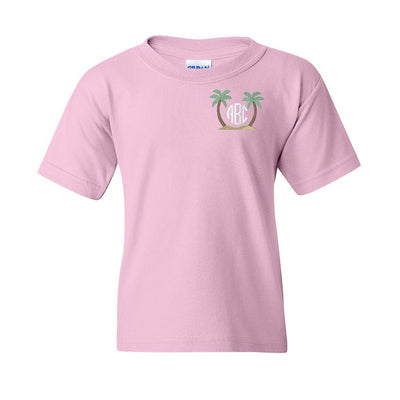 Kids Monogrammed Palm Trees T-Shirt - United Monograms