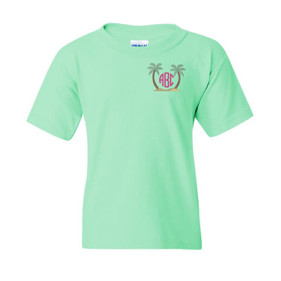 Kids Monogrammed Palm Trees T-Shirt - United Monograms