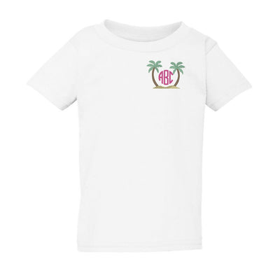 Kids Monogrammed Palm Trees T-Shirt - United Monograms