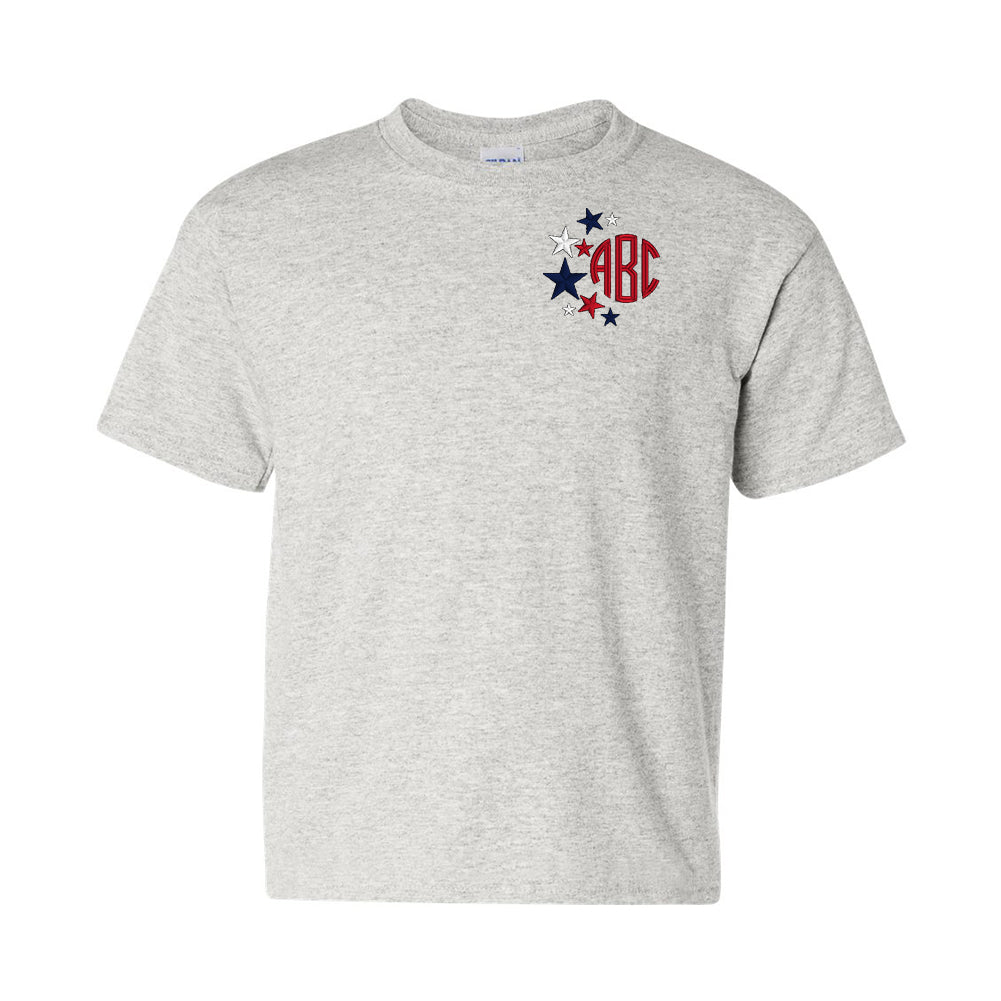 Kids Monogrammed Patriotic Star T-Shirt - United Monograms