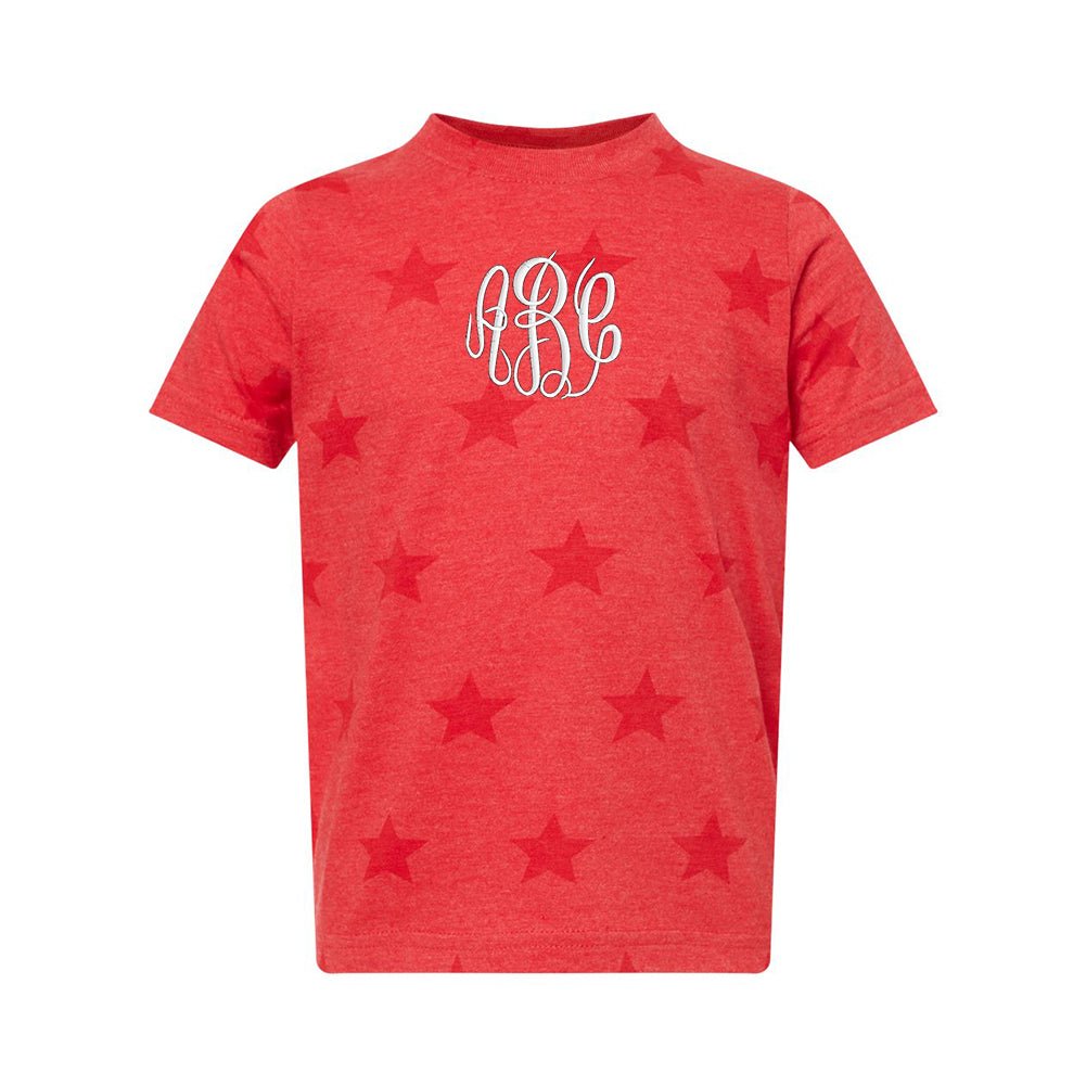 Kids Monogrammed Stars T-Shirt - United Monograms