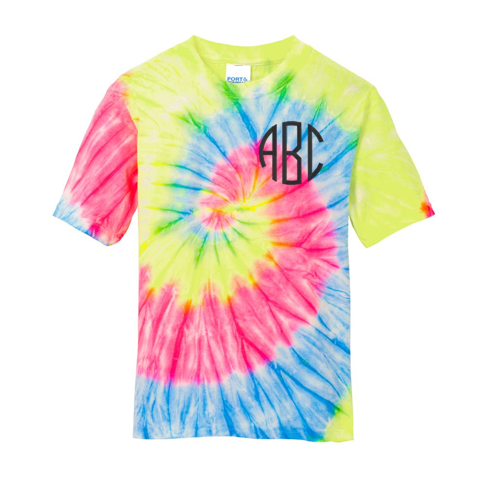 Kids Monogrammed Tie Dye T-Shirt - United Monograms