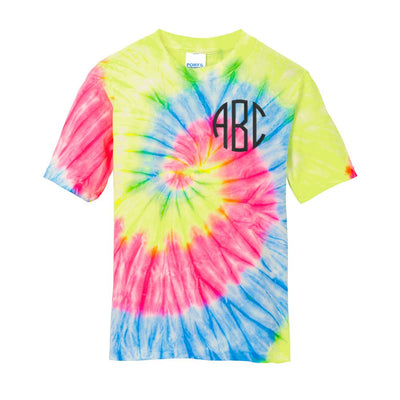 Kids Monogrammed Tie Dye T-Shirt - United Monograms